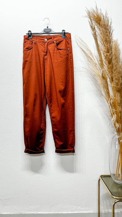 Pantaloni Relaxed Tabacco