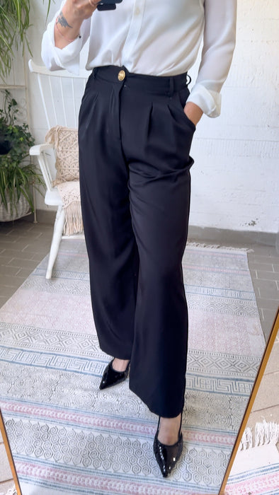 Pantalone Nero Wide Leg