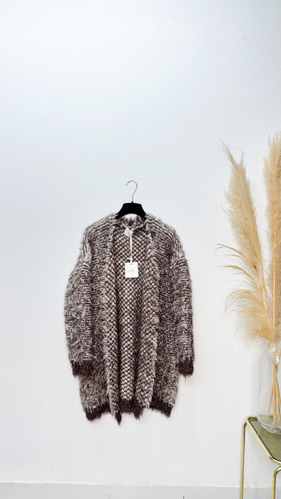 Cappotto in Lana e lurex