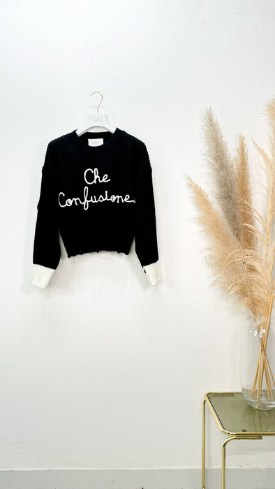 Pullover Nero "Che confusione"