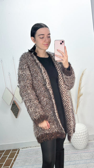 Cappotto in Lana e lurex